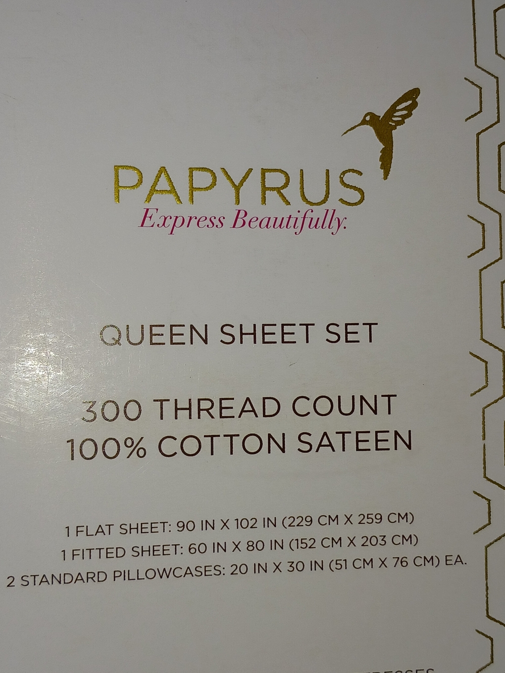 ✨️SEALED✨️ Papyrus Blush Floral Cotton Sateen Queen Sheet Set - Picture 11 of 13